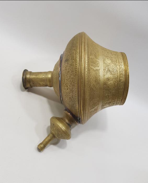 ANTİKA İRAN İŞİ PİRİNÇ NARGİLE ŞİŞESİ