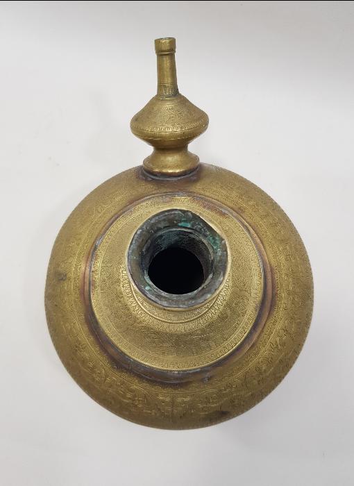 ANTİKA İRAN İŞİ PİRİNÇ NARGİLE ŞİŞESİ