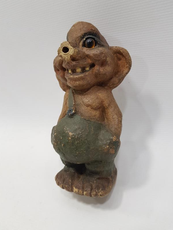 ANTİKA PAPIER MACHE ÇOK NADİR OYUNCAK CİN BİBLO 