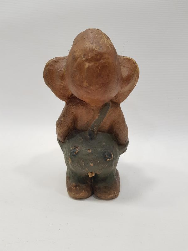 ANTİKA PAPIER MACHE ÇOK NADİR OYUNCAK CİN BİBLO 