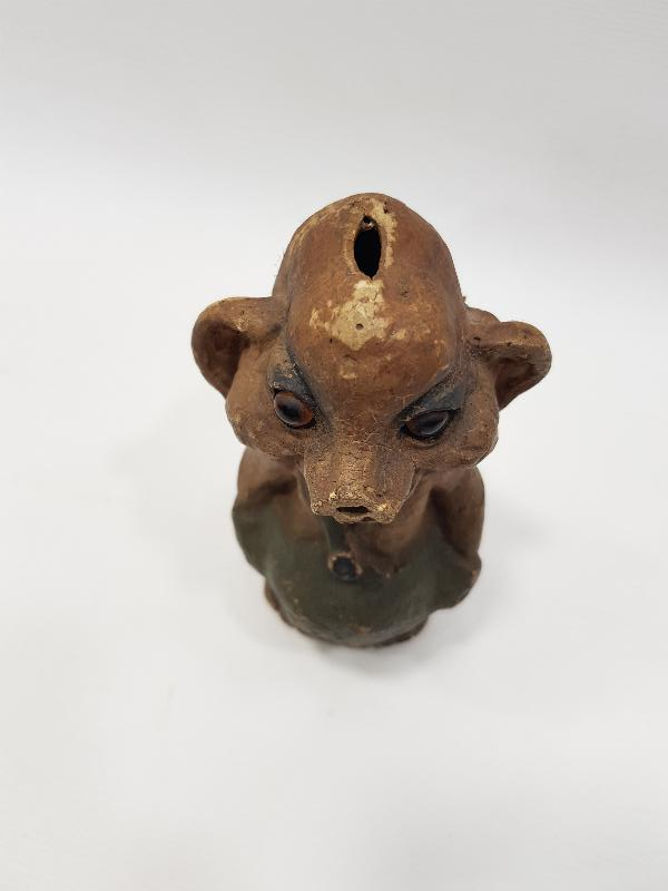 ANTİKA PAPIER MACHE ÇOK NADİR OYUNCAK CİN BİBLO 