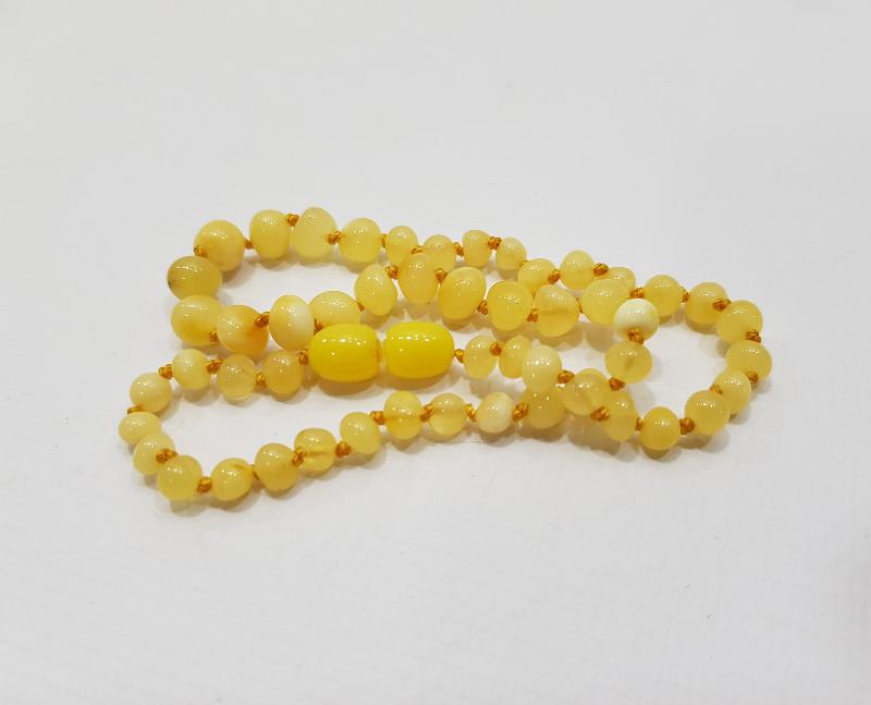 DAMLA KEHRİBAR BEBEK DİŞ KOLYESİ 