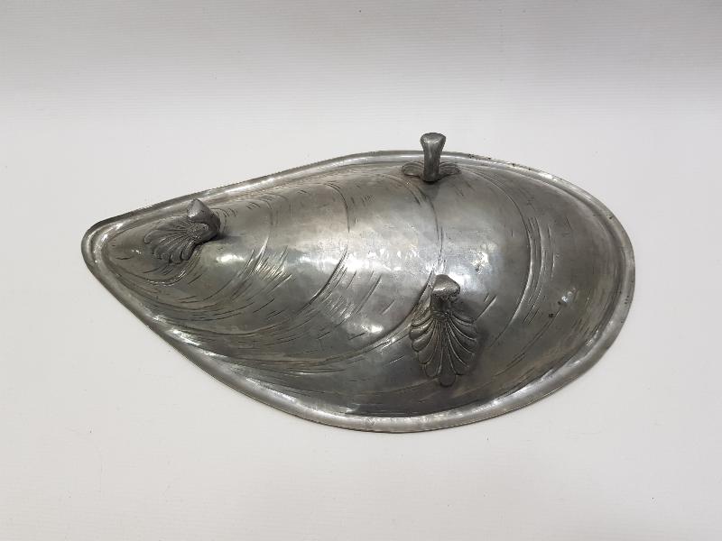 MİDYE KABUĞU FORMLU ANTİKA TABAK