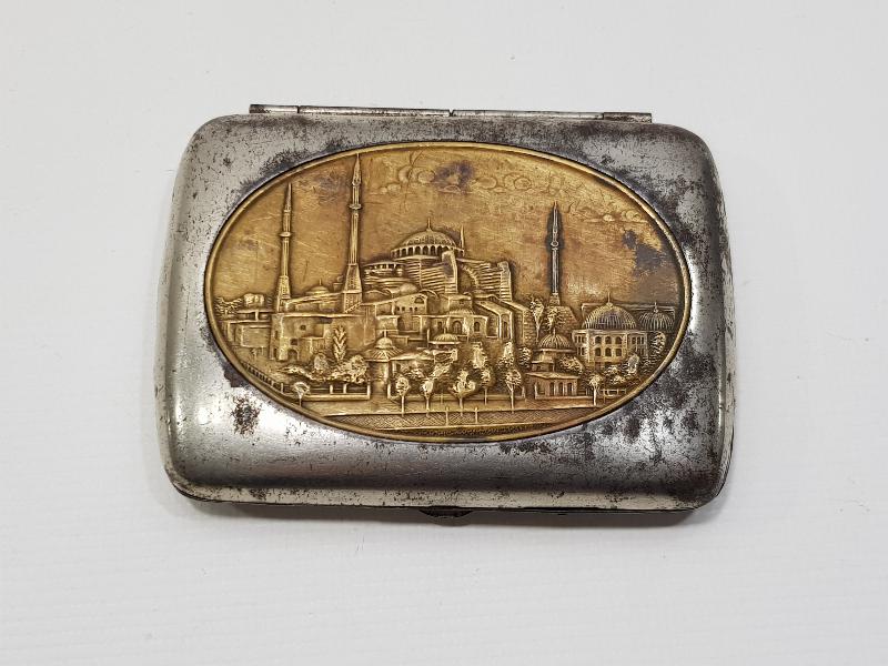 OSMANLI DÖNEMİ AYASOFYA CAMİİ RESİMLİ TÜTÜN TABAKASI