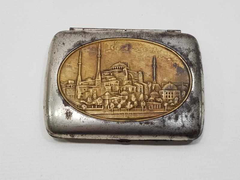 OSMANLI DÖNEMİ AYASOFYA CAMİİ RESİMLİ TÜTÜN TABAKASI