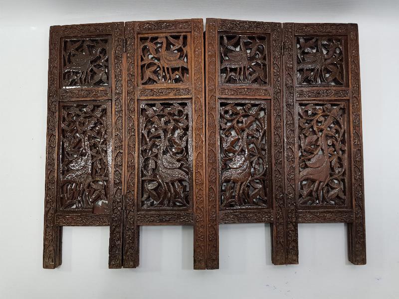 OSMANLI DÖNEMİ RUM İŞİ AHŞAP SEHPA