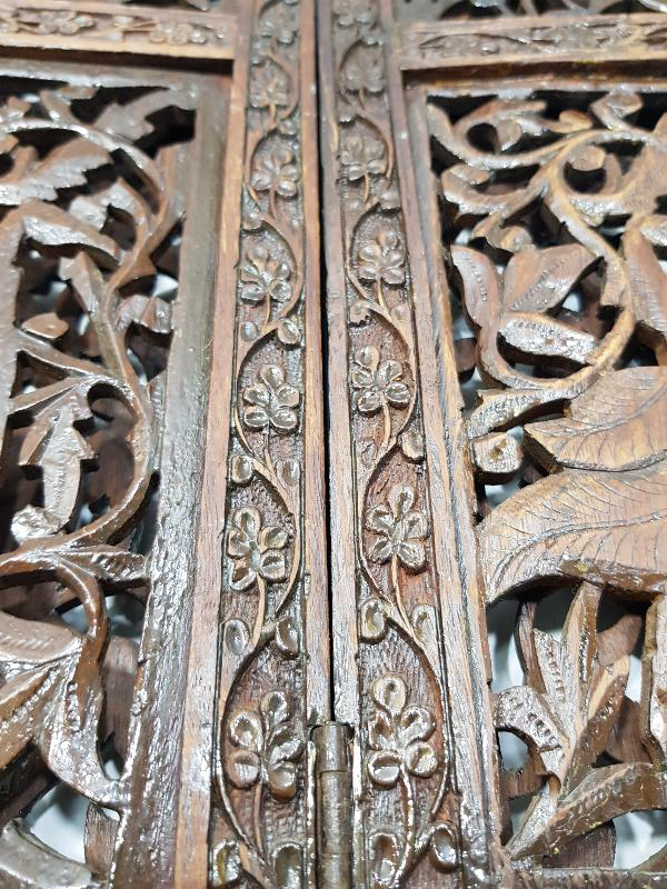 OSMANLI DÖNEMİ RUM İŞİ AHŞAP SEHPA