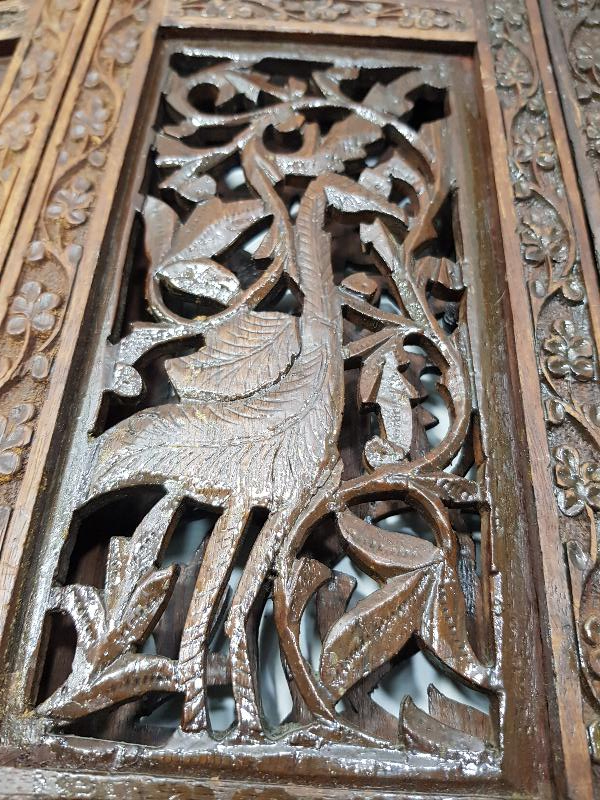 OSMANLI DÖNEMİ RUM İŞİ AHŞAP SEHPA