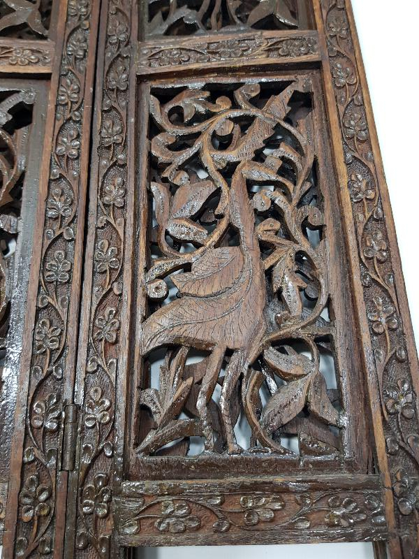 OSMANLI DÖNEMİ RUM İŞİ AHŞAP SEHPA