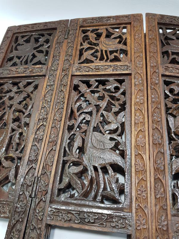 OSMANLI DÖNEMİ RUM İŞİ AHŞAP SEHPA