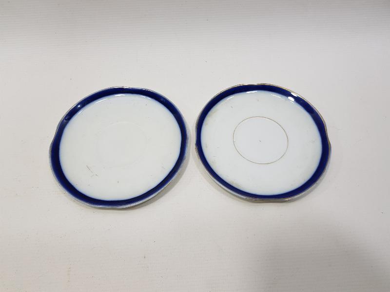 OSMANLICA KUZNETSOV DAMGALI BİR ÇİFT FİNCAN TABAĞI