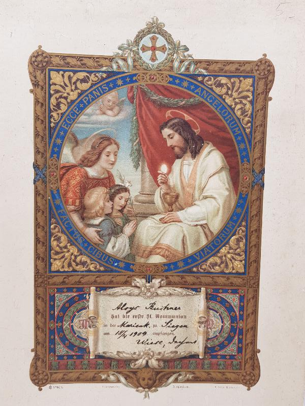 1909 TARİHLİ HAZRETİ İSA GÖRSELLİ DUVAR PANOSU