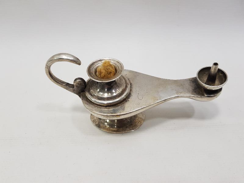 GÜMÜŞ KAPLAMA ANTİKA KANDİL