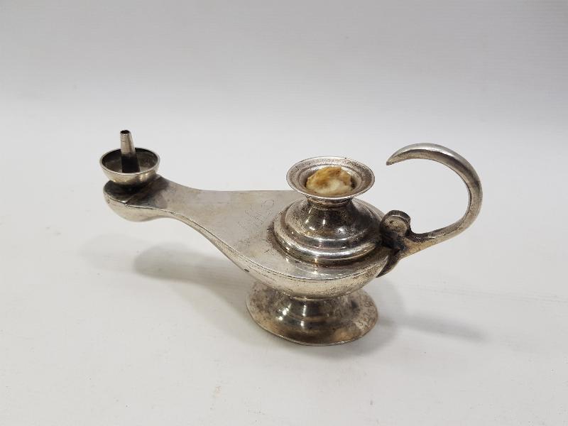 GÜMÜŞ KAPLAMA ANTİKA KANDİL