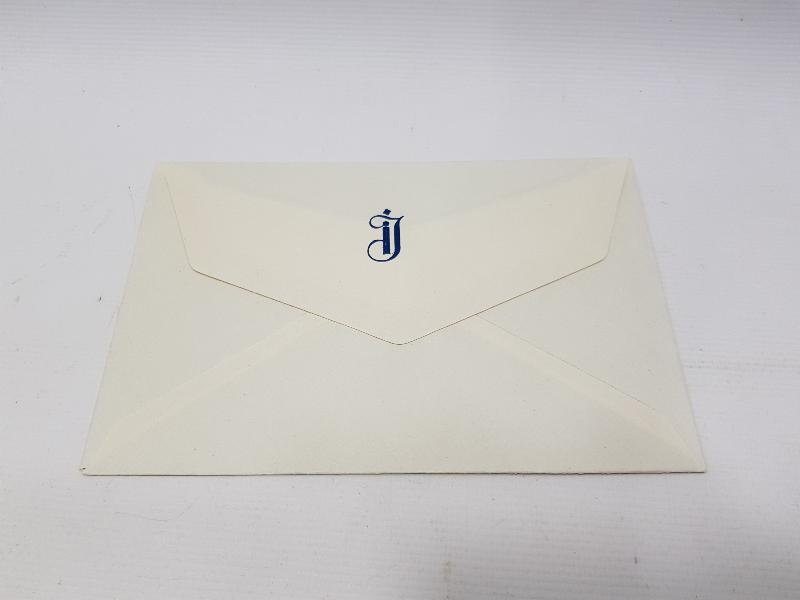 İSMET İNÖNÜ İNİSİYALLİ ZARF VE MEKTUP KAĞIDI