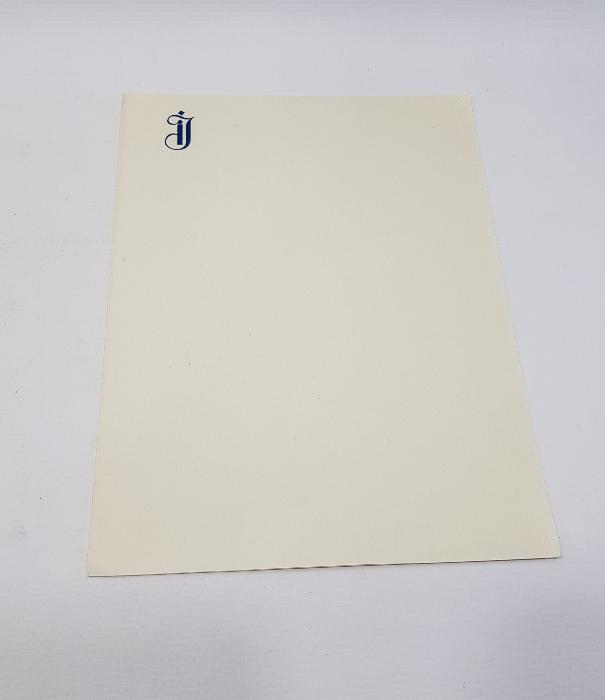 İSMET İNÖNÜ İNİSİYALLİ ZARF VE MEKTUP KAĞIDI