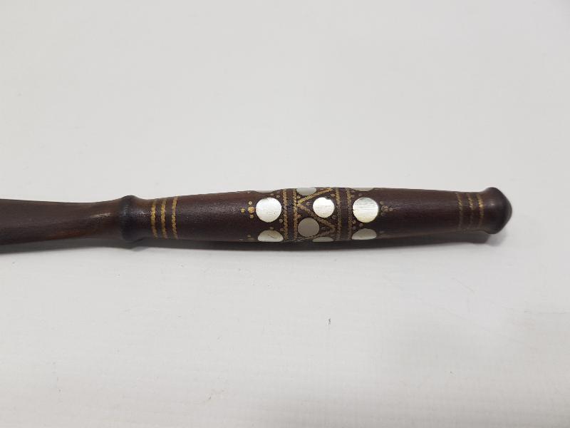 OSMANLI DÖNEMİ AFYON İŞİ SEDEF KAKMA AHŞAP ZARF AÇACAĞI