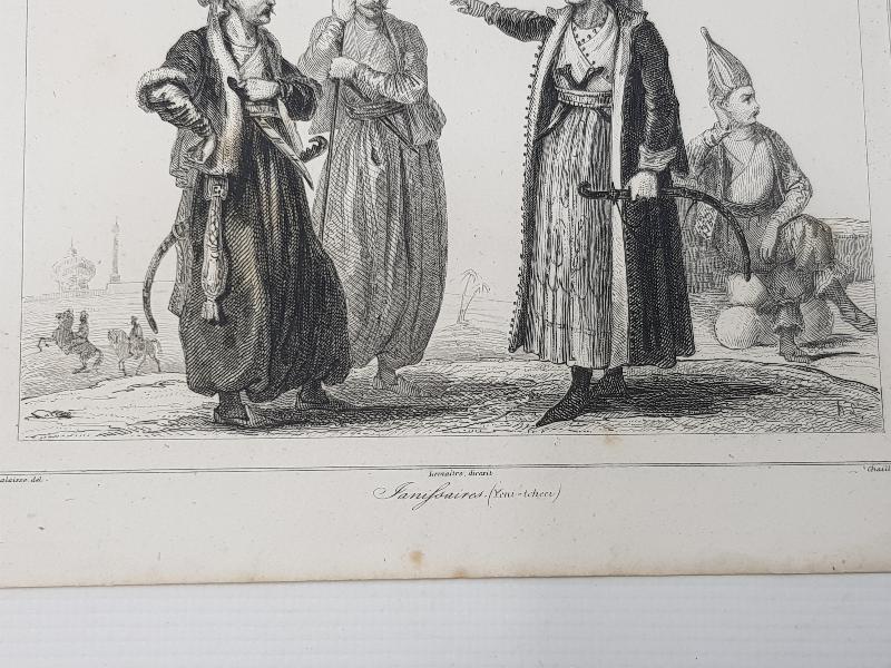 1840'LARDAN OSMANLI YENİÇERİ KIYAFETLERİ KONULU GRAVÜR