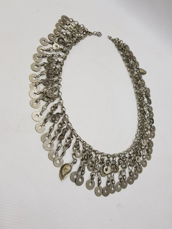 ANTİKA TÜRKMEN İŞİ CINGILLI GERDANLIK 