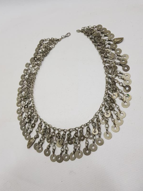 ANTİKA TÜRKMEN İŞİ CINGILLI GERDANLIK 