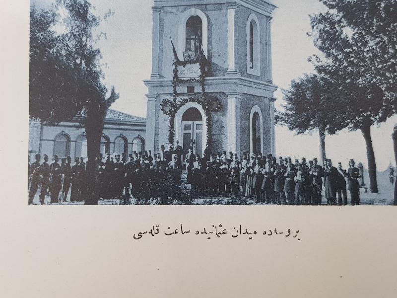 BURSA SAAT KULESİ'NİN AÇILIŞI KONULU OSMANLICA GRAVÜR