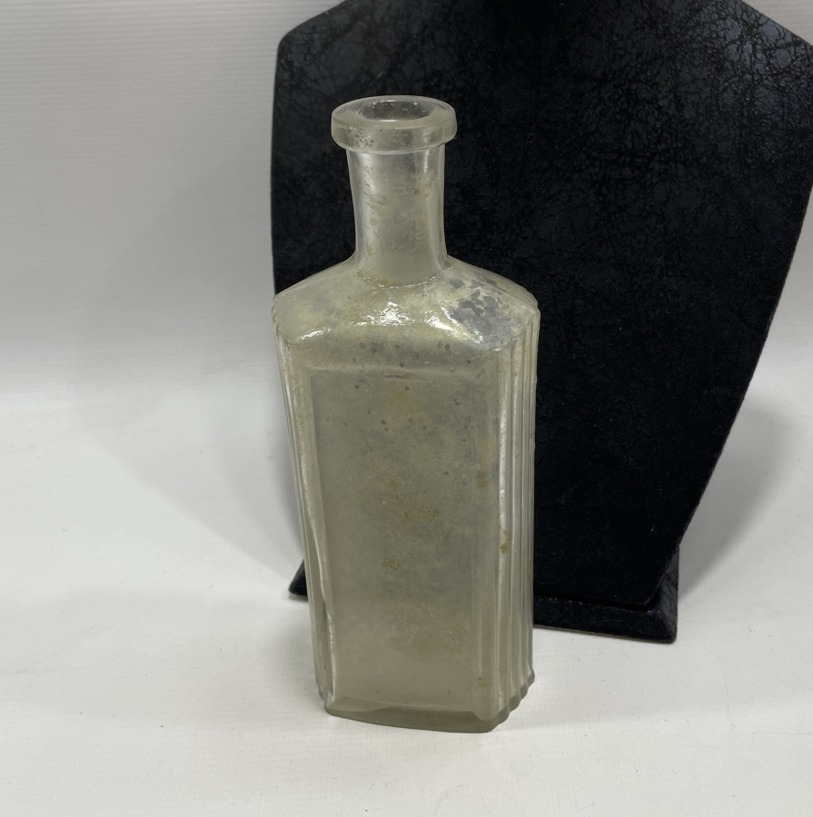 OSMANLI DÖNEMİ 3 DİLDE YAZILI ECZACI ŞİŞESİ - İLAÇ ŞİŞESİ