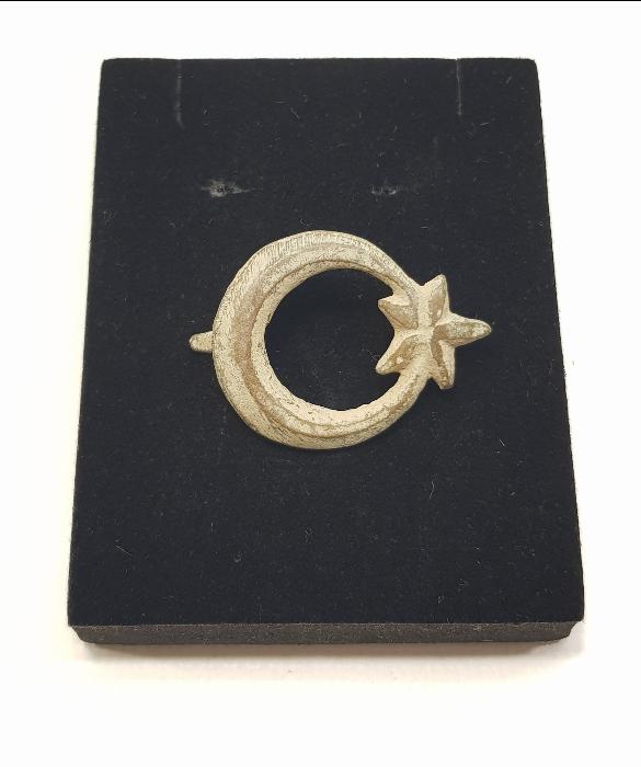 OSMANLI DÖNEMİ AY YILDIZLI SUBAY ŞAPKA KOKARTI 