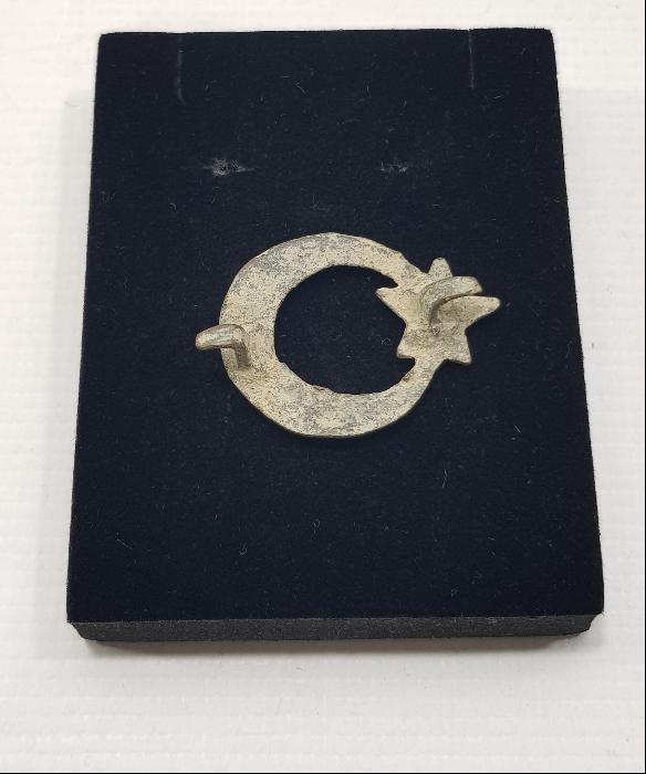 OSMANLI DÖNEMİ AY YILDIZLI SUBAY ŞAPKA KOKARTI 