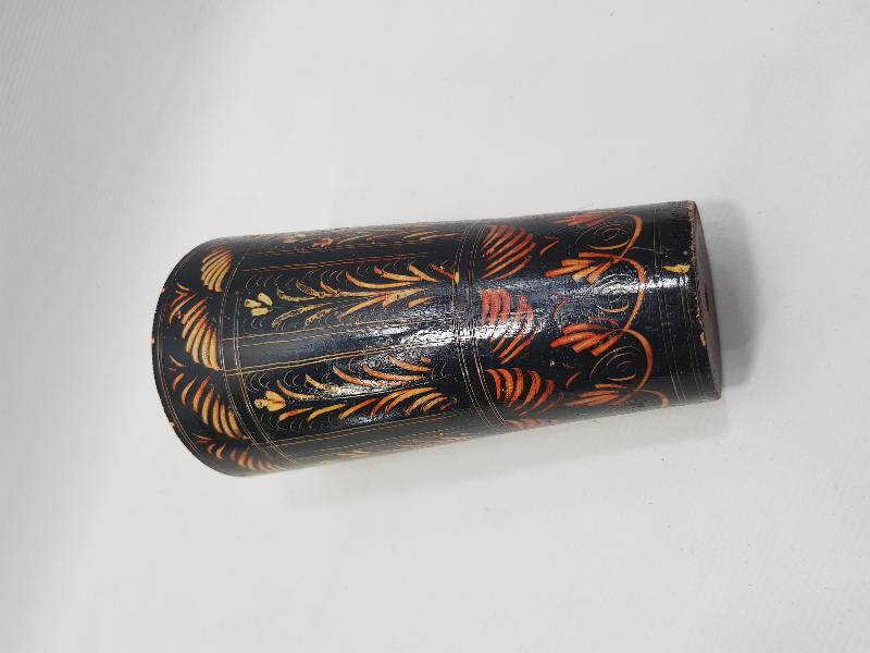 OSMANLI DÖNEMİ EL BOYAMA AHŞAP SU BARDAĞI