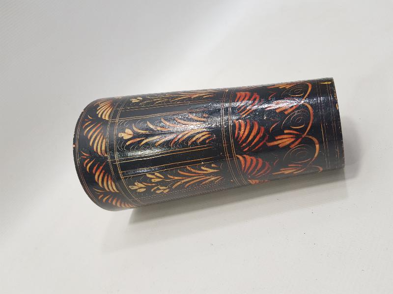 OSMANLI DÖNEMİ EL BOYAMA AHŞAP SU BARDAĞI