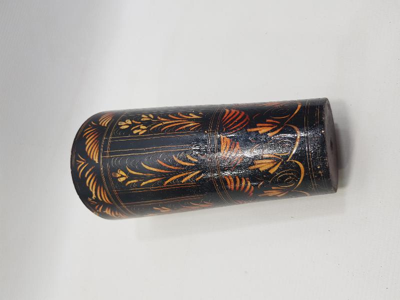 OSMANLI DÖNEMİ EL BOYAMA AHŞAP SU BARDAĞI