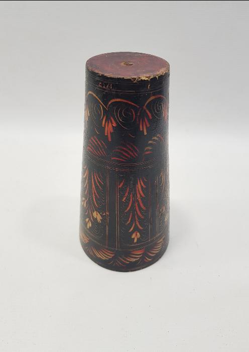 OSMANLI DÖNEMİ EL BOYAMA AHŞAP SU BARDAĞI