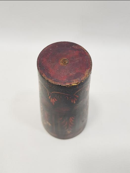 OSMANLI DÖNEMİ EL BOYAMA AHŞAP SU BARDAĞI