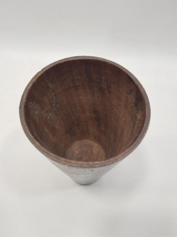 OSMANLI DÖNEMİ EL BOYAMA AHŞAP SU BARDAĞI