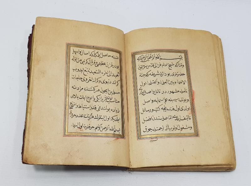 OSMANLI DÖNEMİ KABE RESİMLİ, SERLEVHALI, KETEBELİ EL YAZMA DELAİL-İ HAYRAT