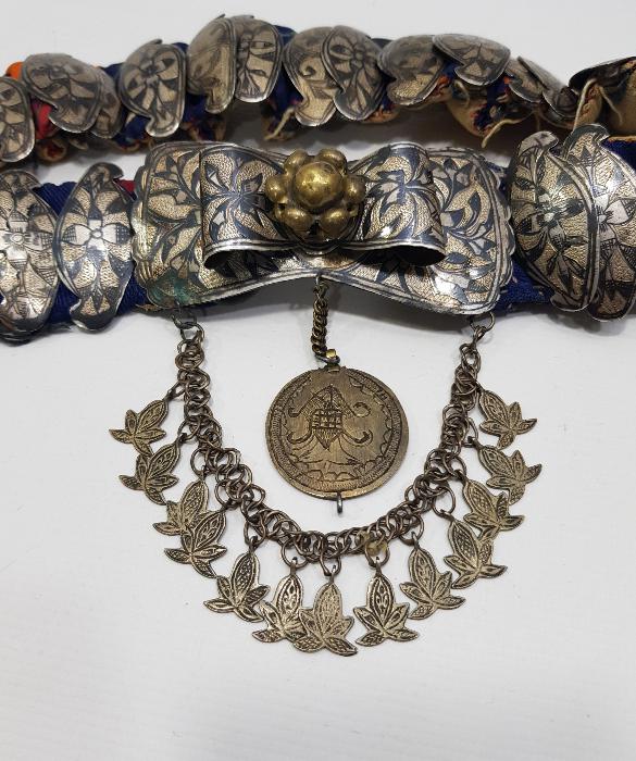 OSMANLI DÖNEMİ KULA İŞİ SAVATLI GÜMÜŞ GELİN KEMERİ