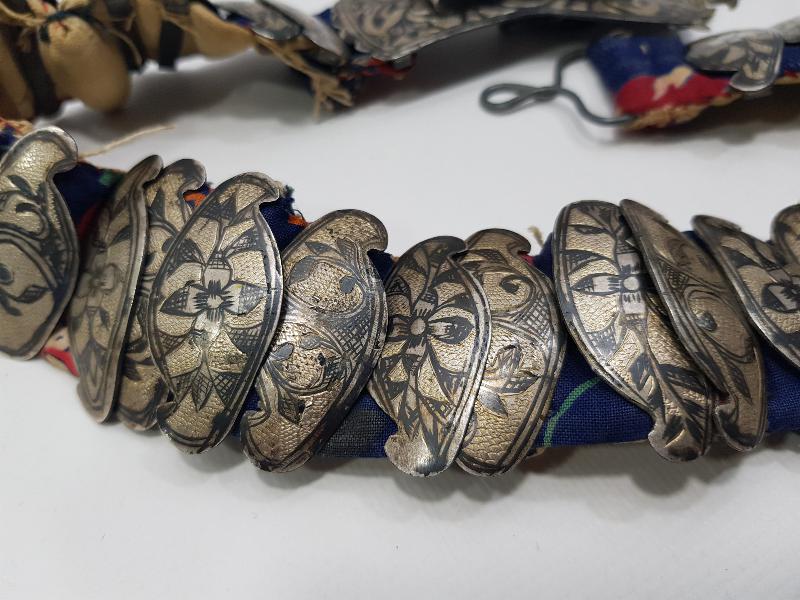 OSMANLI DÖNEMİ KULA İŞİ SAVATLI GÜMÜŞ GELİN KEMERİ