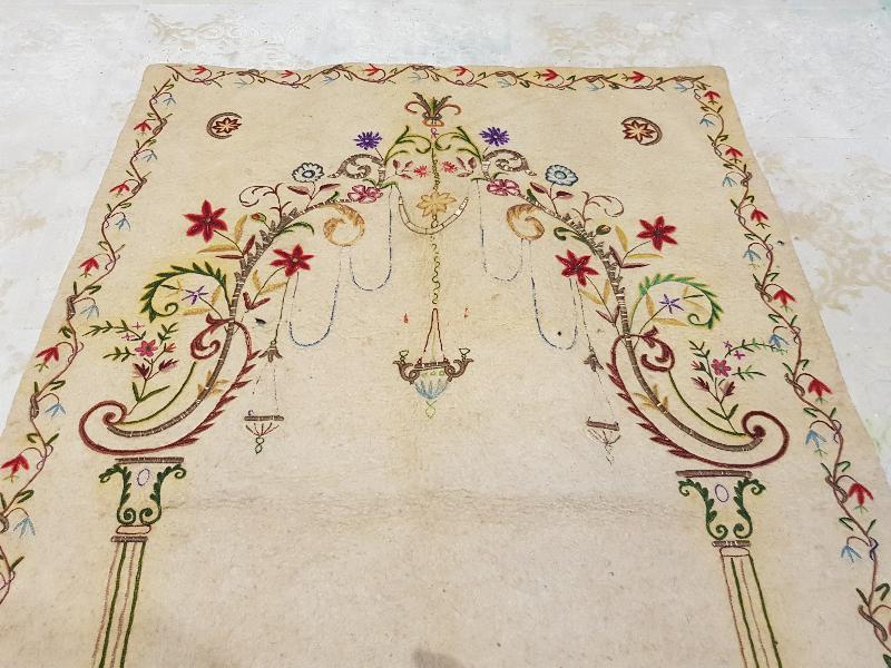 OSMANLI DÖNEMİ TEKKE İŞİ AY YILDIZLI SECCADE