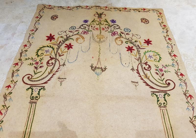 OSMANLI DÖNEMİ TEKKE İŞİ AY YILDIZLI SECCADE