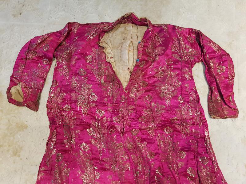 OSMANLI İPEK ELMASİYE ELBİSE 