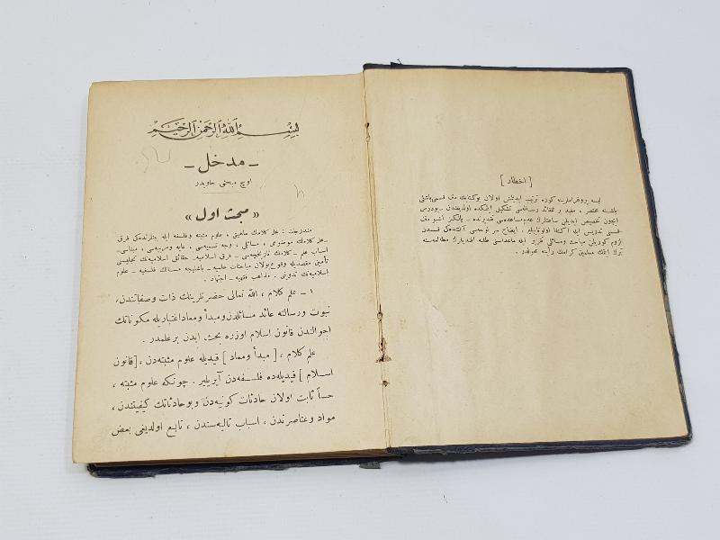 OSMANLICA KİTAP: İLMİ KELAM DERSLERİ 