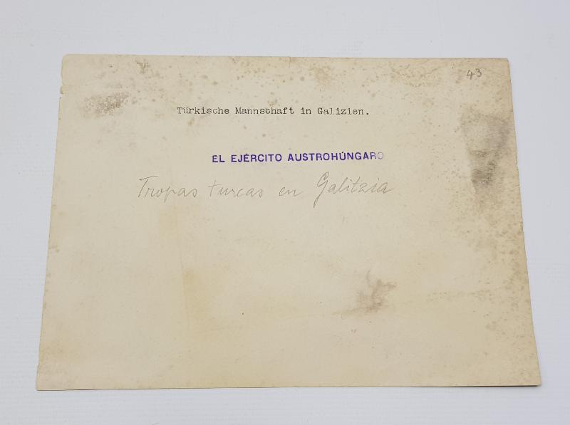 1. DÜNYA SAVAŞI GALİÇYA CEPHESİ TÜRK ASKERLERİ ORJİNAL FOTOĞRAF