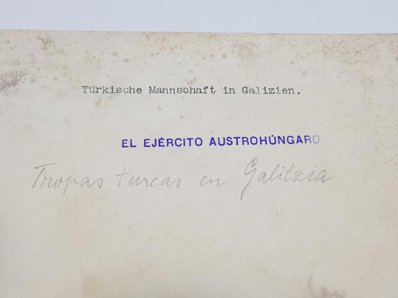 1. DÜNYA SAVAŞI GALİÇYA CEPHESİ TÜRK ASKERLERİ ORJİNAL FOTOĞRAF