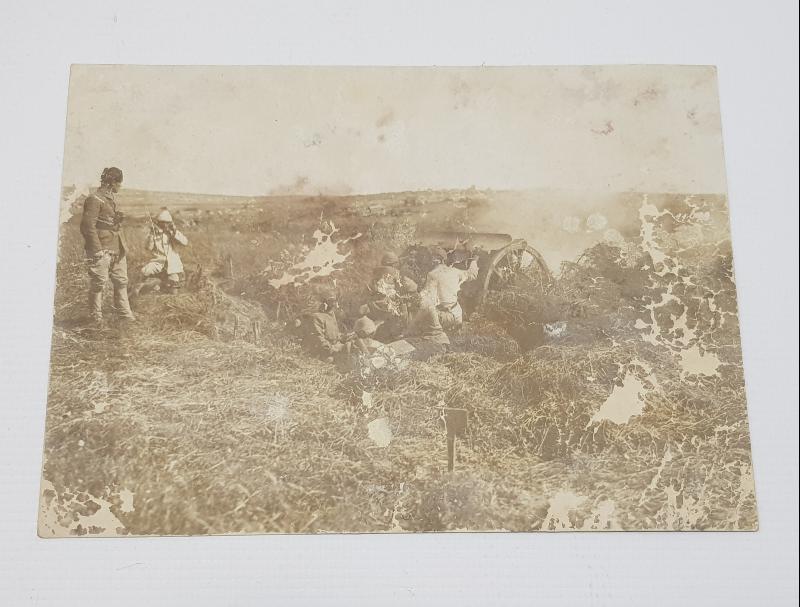 1. DÜNYA SAVAŞI GALİÇYA CEPHESİ TÜRK TOPÇU ASKERLER ORJİNAL FOTOĞRAF