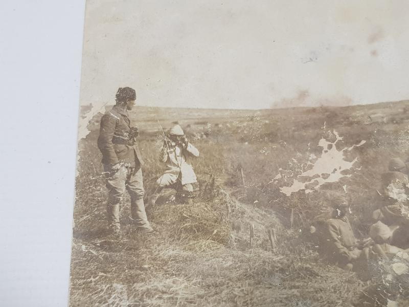 1. DÜNYA SAVAŞI GALİÇYA CEPHESİ TÜRK TOPÇU ASKERLER ORJİNAL FOTOĞRAF