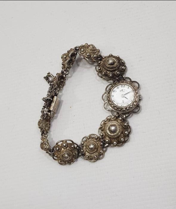 1930'LARDAN ORJİNAL CALVIN KLEIN GÜMÜŞ KOL SAATİ