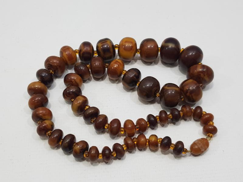 ANTİKA ÇEKOSLAVAK KATALİN KOLYE