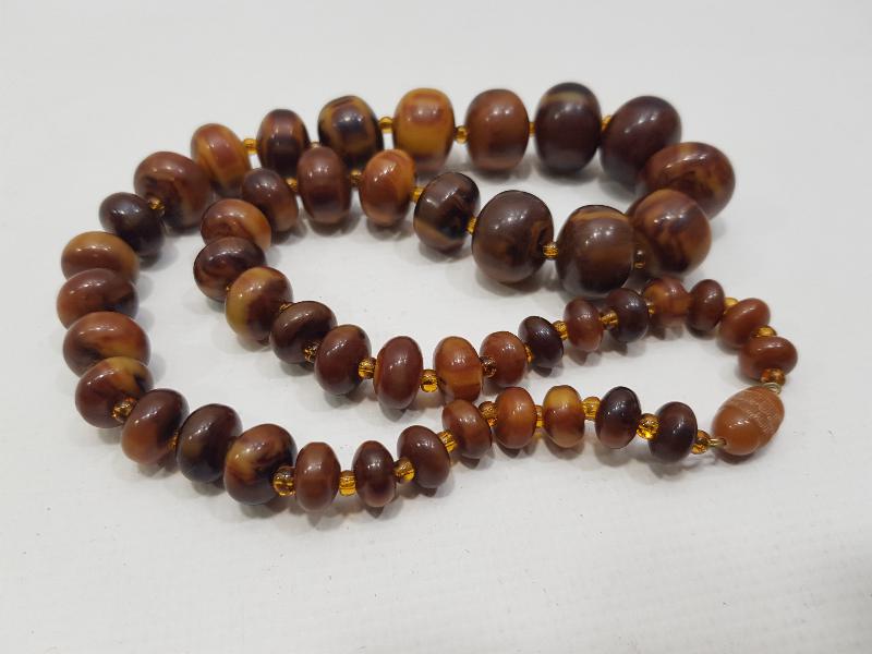 ANTİKA ÇEKOSLAVAK KATALİN KOLYE