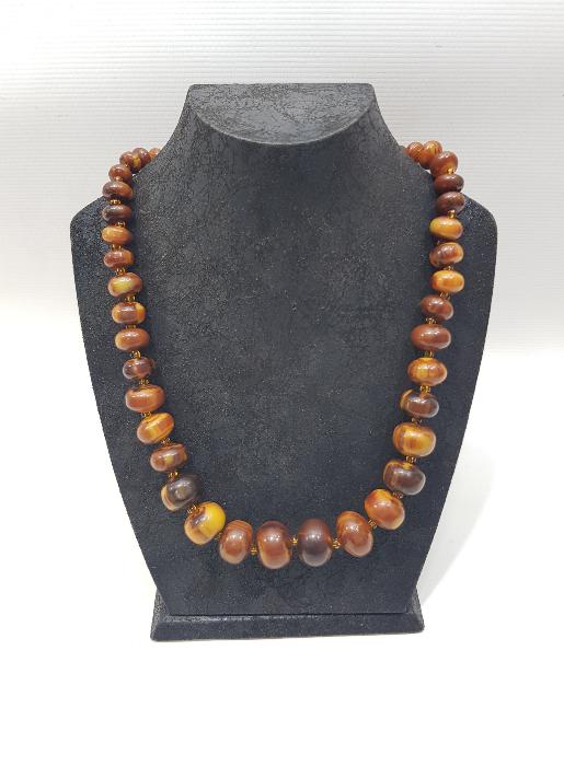 ANTİKA ÇEKOSLAVAK KATALİN KOLYE