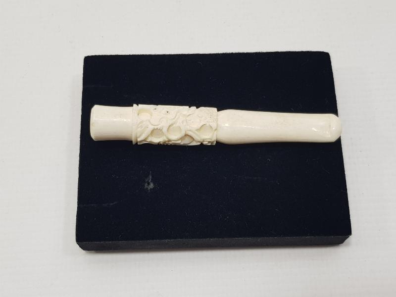 ANTİKA FİL DİŞİ AĞIZLIK 